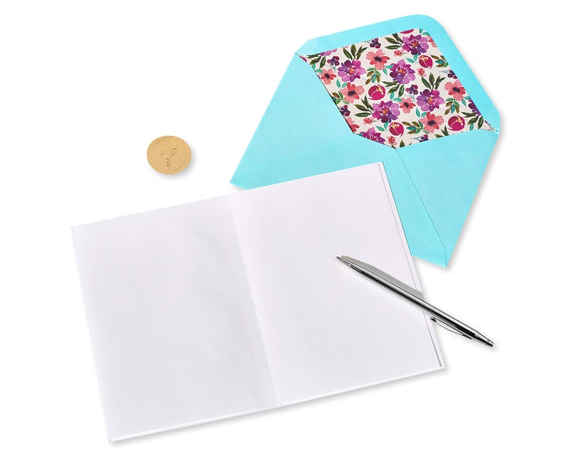 Papyrus Blank Thank You Card (Painterly Wreath) - Image 3